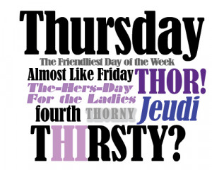 Thirsty Thursday