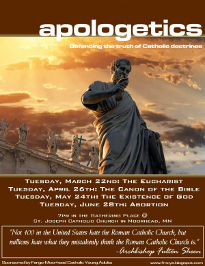 Apologetics: The Eucharist - Tuesday, March 22nd @ 7pm @ St. Joseph ...