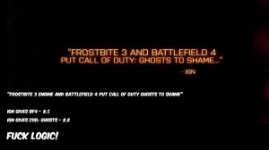... Frostbite 3 and Battlefield 4 put Call of Duty: Ghosts to shame