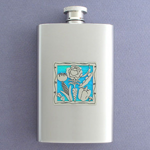 Drink Your Veggies Flask - Choose Colors