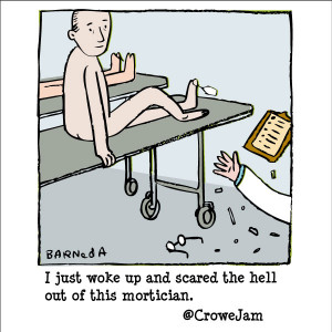 Just woke up and scared the hell out of this mortician. on.fb.me ...