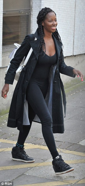 Jamelia, pictured in London last week, says she had found the anger ...