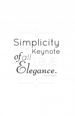 Coco Chanel Quotes Simplicity Coco chanel quote by msherwooddesigns on ...