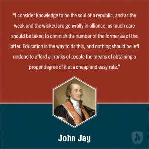 John Jay Education Quote