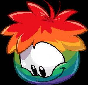 club penguin rainbow puffle plush