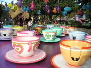 Disneyland Resort spinning tea cup ride