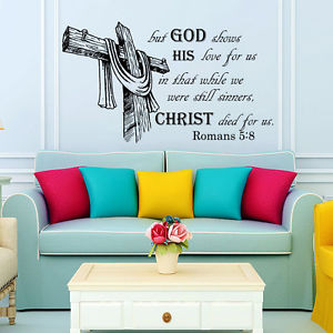 Wall-Decals-Quotes-Vinyl-Decor-Sticker-Decal-Quote-Romans-5-8-Bible ...
