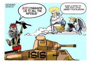 Cartoons – God and ISIS