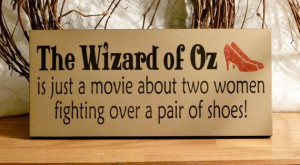 The Wizard Of Oz | Funny Painted Wood Sign | shoes | by ...