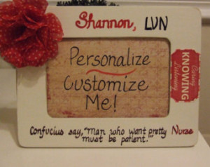 Nurse, personalized gift for nurse, nurse frame, quote frame for nurse ...