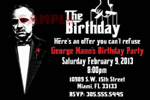 Godfather Birthday Invitation