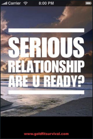 Serious Relationship iPhone App Review Download A Serious Relationship