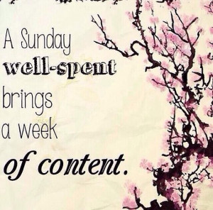 Sunday well-spent brings a week of content #yes
