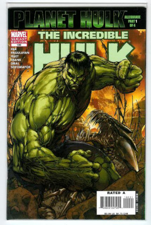 Incredible Hulk Vol. 2 #100 1:25 Turner Variant Green Hulk Cover NM/M ...