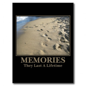 Motivational: Memories Last a Lifetime Post Cards