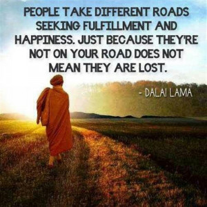 People take different roads