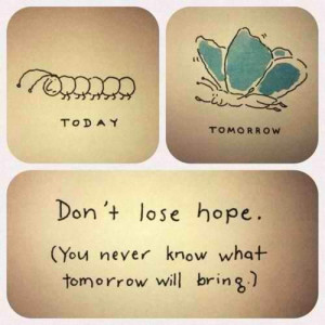 Never lose hope...it's never hopeless