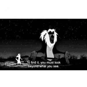 Lion King quotes and sayings. Rafiki.