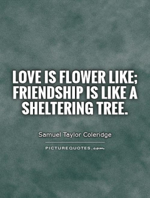 Love Quotes Friendship Quotes Flower Quotes Tree Quotes Samuel Taylor ...