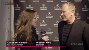 We caught up with the always-charming Michael Kors backstage at his ...