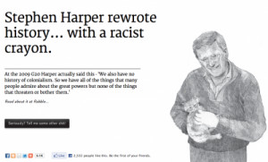 PM Stephen Harper quote on shitharperdid