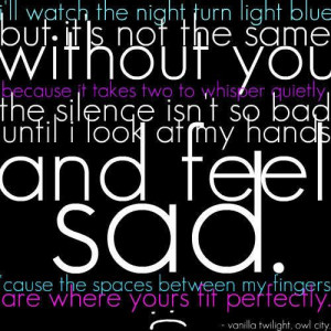 Owl city quote. From 