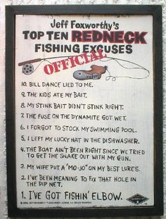Jeff Foxworthy's Top Ten Redneck Fishing Excuses More