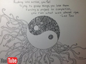 Yin Yang Doodle- a quote to live by by Akium