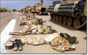 The following photos are from the war in Iraq.