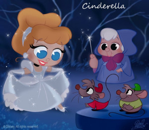Classic Disney Movie Characters Chibi Style by Artist David Gilson