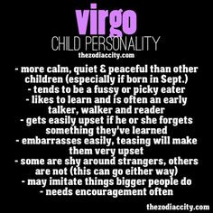 Virgo Child Personality... More