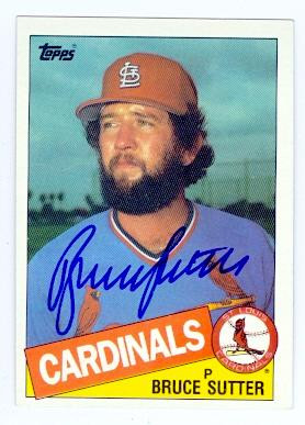 Bruce Sutter autographed Baseball Card (St. Louis Cardinals) 1985 ...