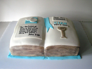 ... excited to do the cake for Cian's communion - such a special occasion