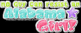 Alabama Girl Glitter Graphic