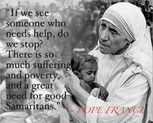 Pope Francis...