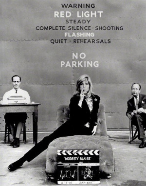 Portrait of Monica Vitti for Modesty Blaise directed by Joseph Losey ...