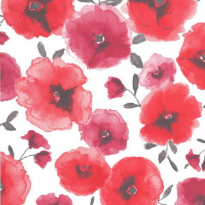 ... Red - 32-467 - Poppies - Superfresco Easy - Graham & Brown Wallpaper