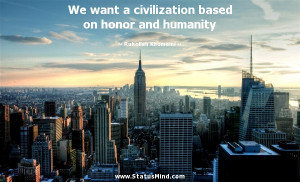 ... on honor and humanity - Ruhollah Khomeini Quotes - StatusMind.com