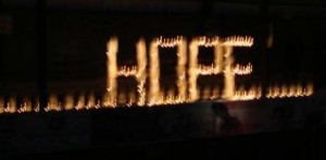 Relay For Life Hope Candles A sign that reads 