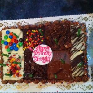 Brownie Birthday Cakes