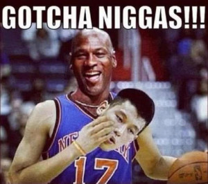 Gotcha Niggas Jeremy Lin Pic from Barstool New York’s Fan Page