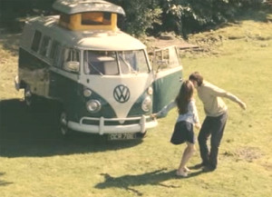 hippie dancing van volkswagen 60s 70s