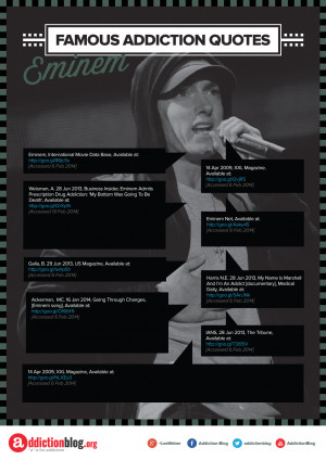 Eminem’s quotes on drugs and addiction recovery (INFOGRAPHIC)