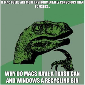 Trash can vs Recycling bin