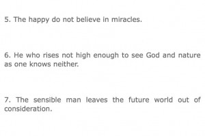 Three quotes from Goethe