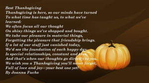 Famous Short Thanksgiving Poems About Family And Friends 2014