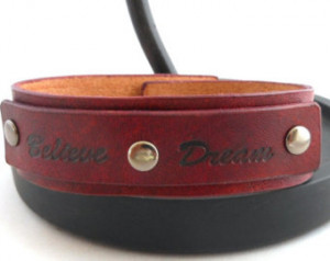 Bracelet, Handmade, Genuine Leather, Cuff, Rivet, Wristband, Dark Plum ...