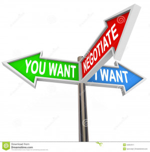 Negotiate You and I Want Street Signs Negotiation Agreement