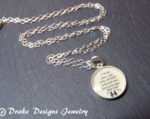 ... Necklace Best Friends Birthday Gift sterling silver Helen Keller Quote