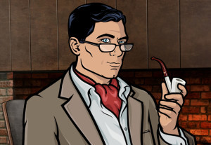 Sterling Archer with pipe